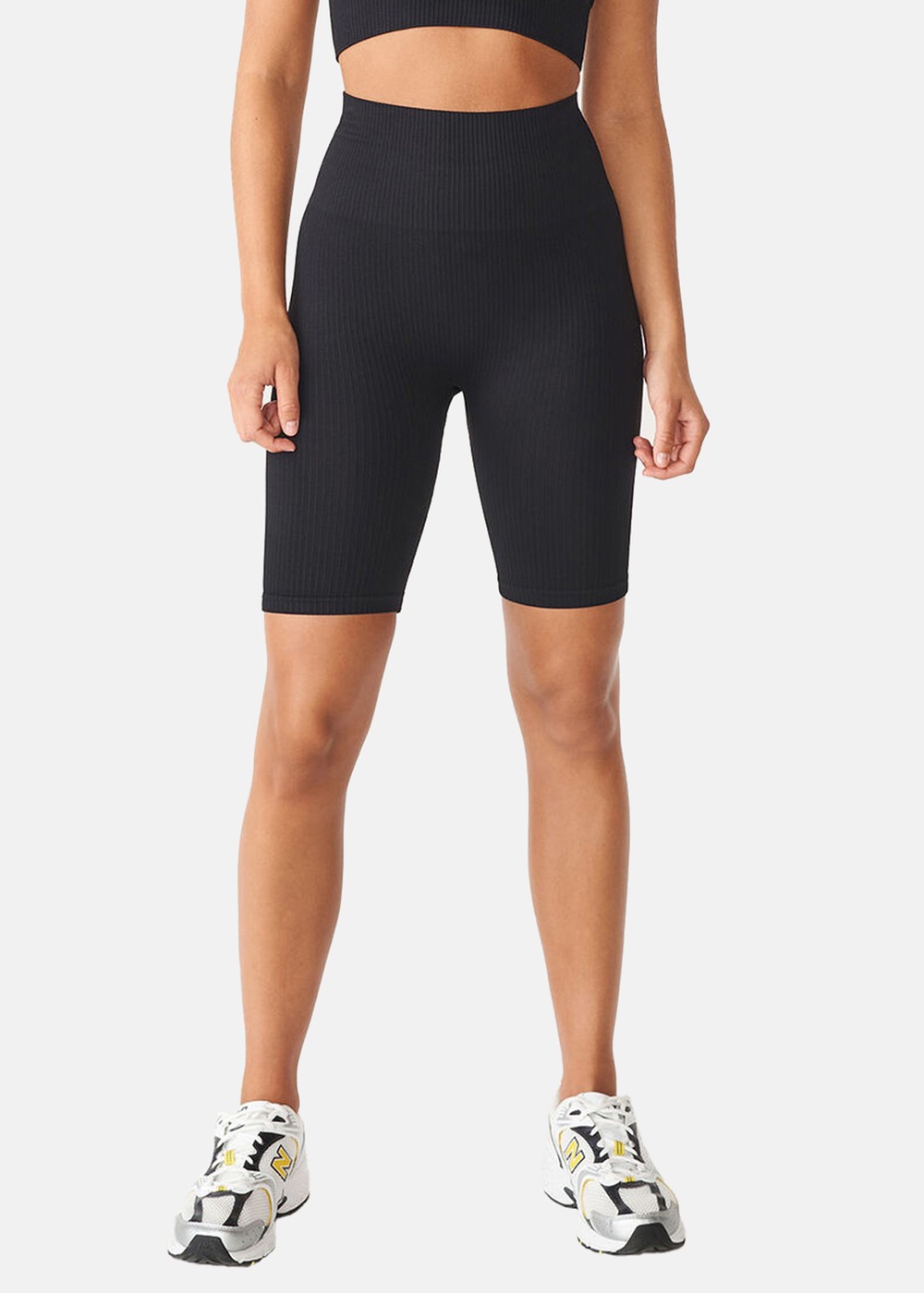 Seamless Rib Bike Tights, Black, Xs-S,  Korta Tights