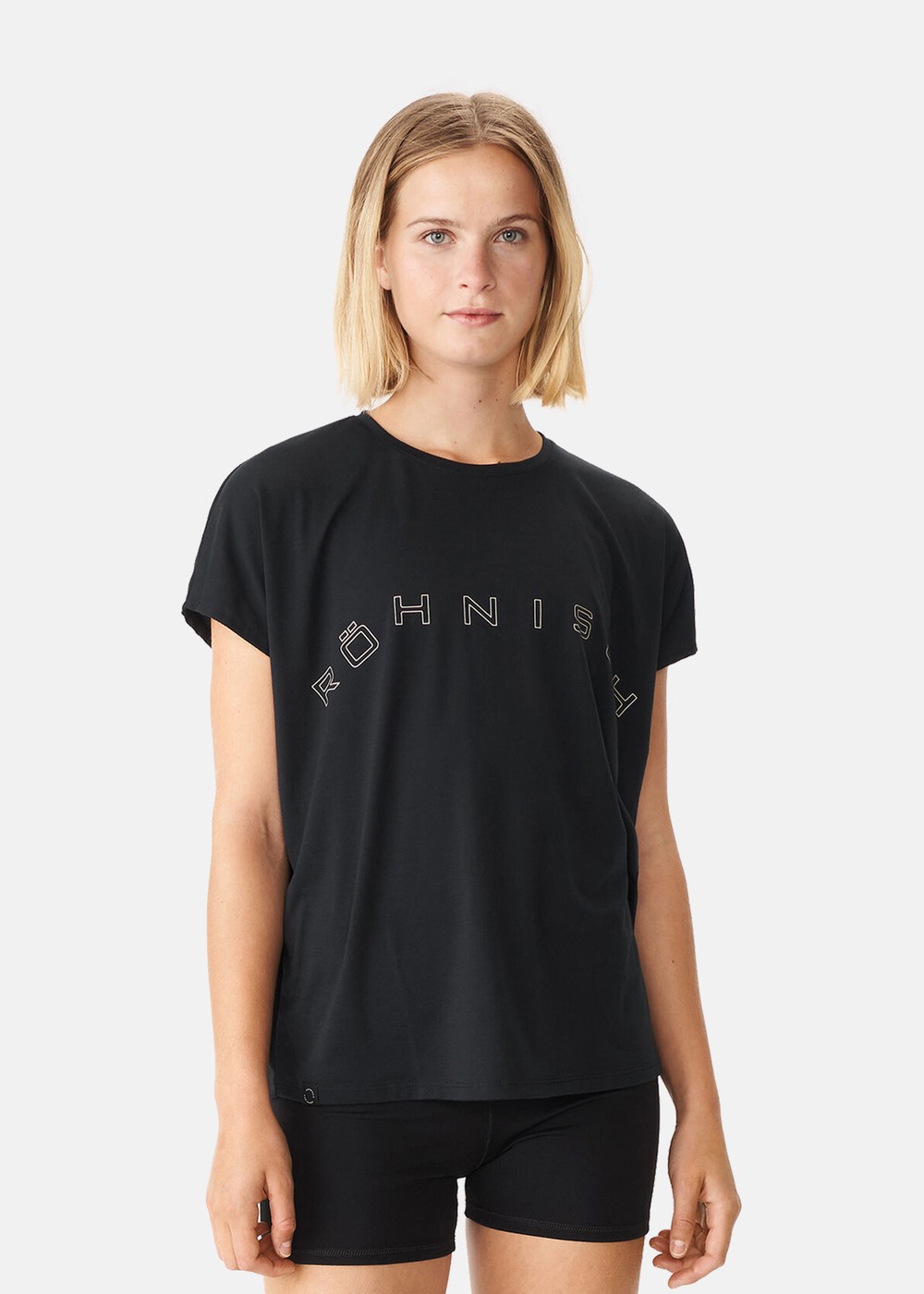 Clara Loose Tee, Black, Xs,  Löparkläder