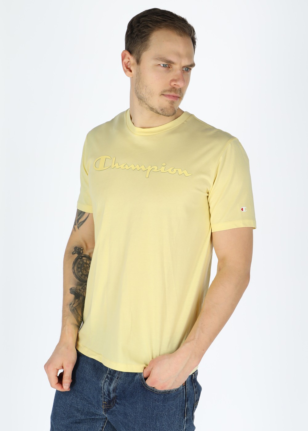 Legacy Crewneck T-Shirt M, Pale Banana, S,  T-Shirts