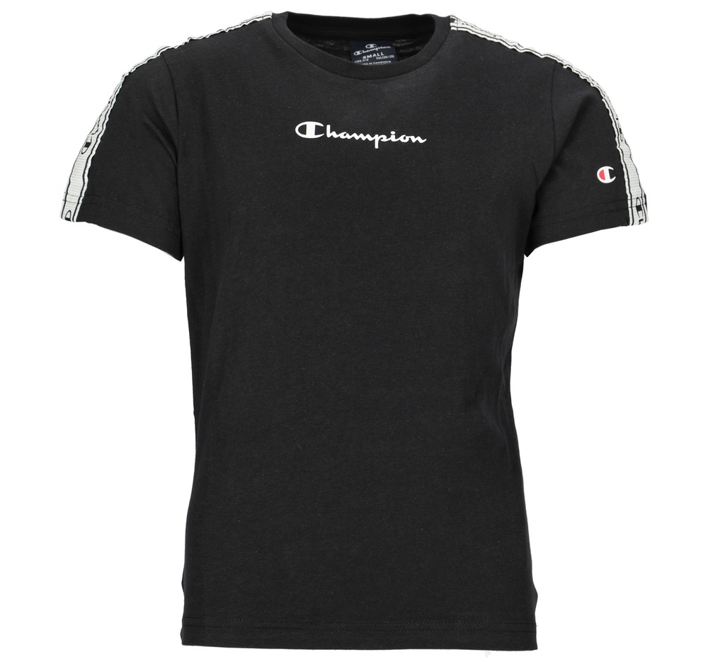 Legacy Crewneck T-Shirt Stripe Jr, Black Beauty, L,  T-Shirts