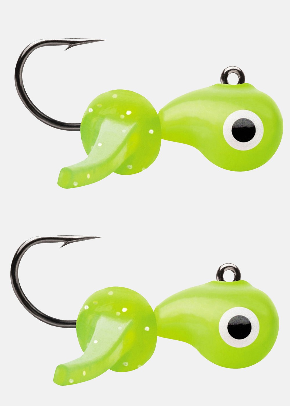 Tung Mustasch Jig 2-Pack, Lime, 1.8g,  Pirkar