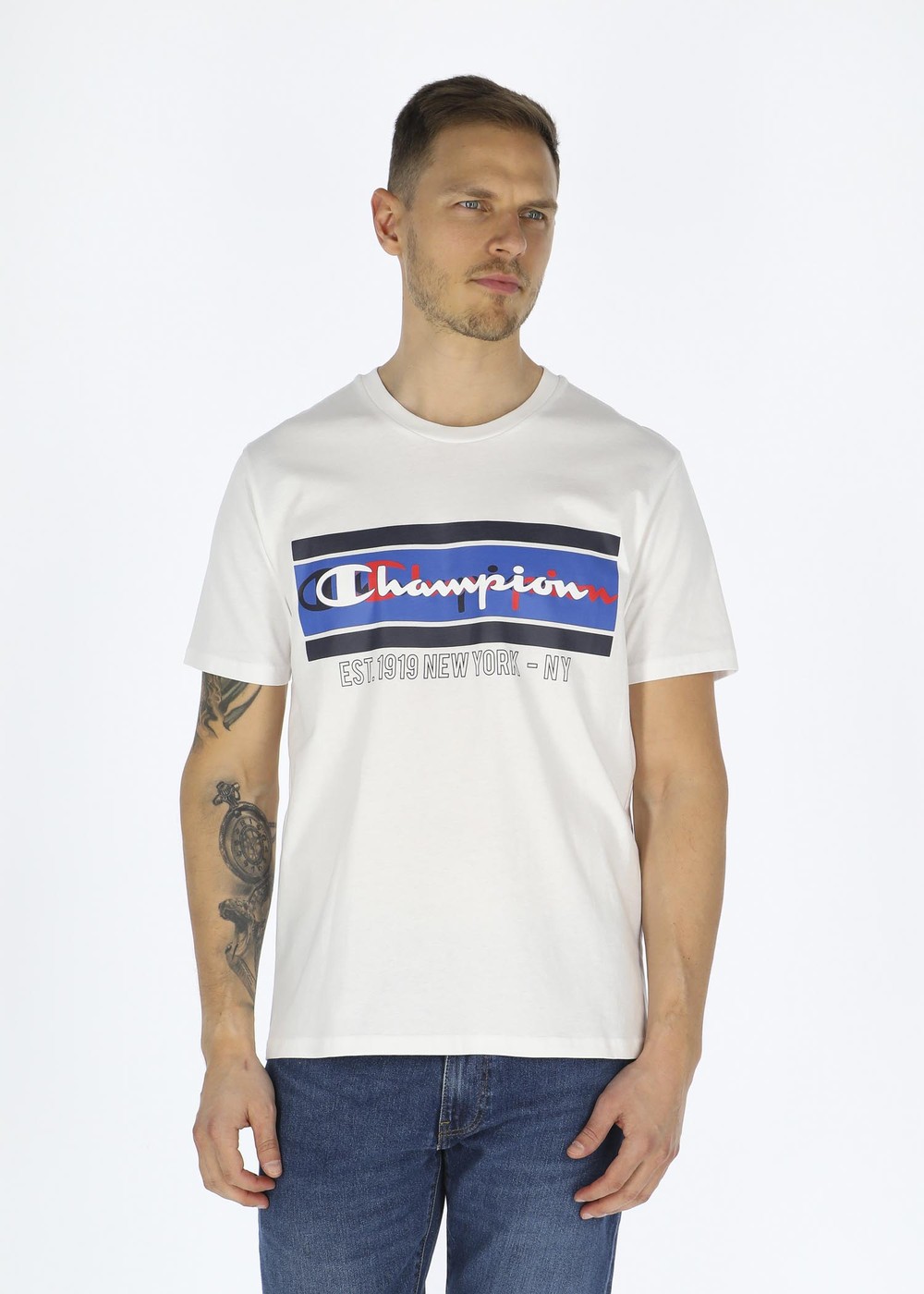 Crewneck T-Shirt, White, Xxxl,  T-Shirts