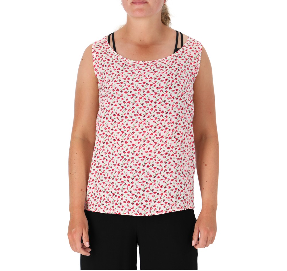 Tp Robina Tank Top, Offwhite Flower, S,  Toppar