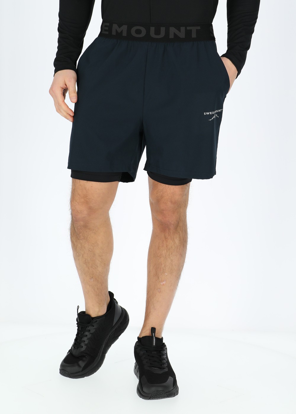 Melbourne Padel Shorts 2-In-1, Dk. Navy, Xs,  Löparshorts Melbourne Padel Shorts 2-In-1, Dk. Navy, Xs,  Löparshorts