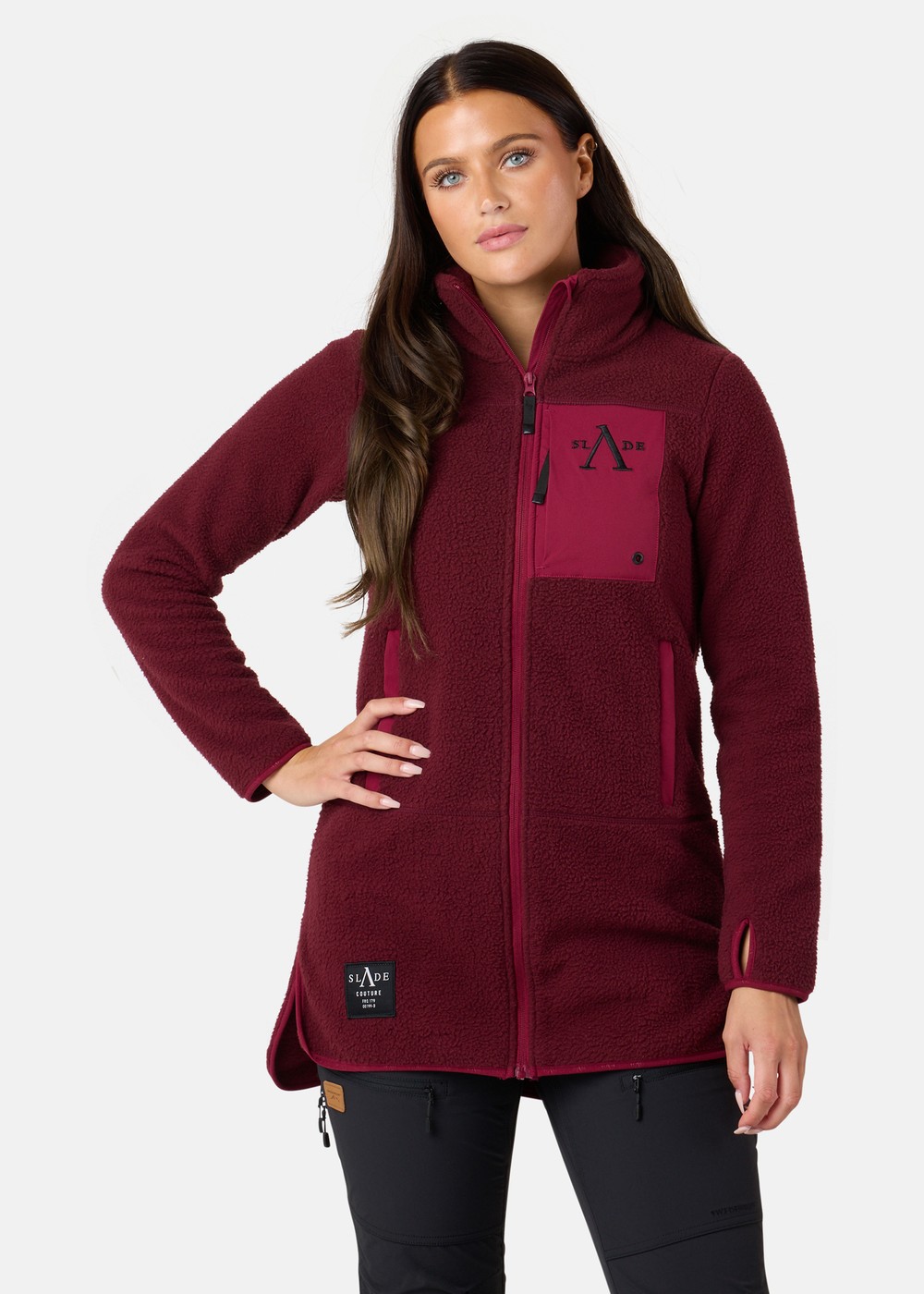 Colorado Pile Coat W, Burgundy, 36,  Vinterjackor