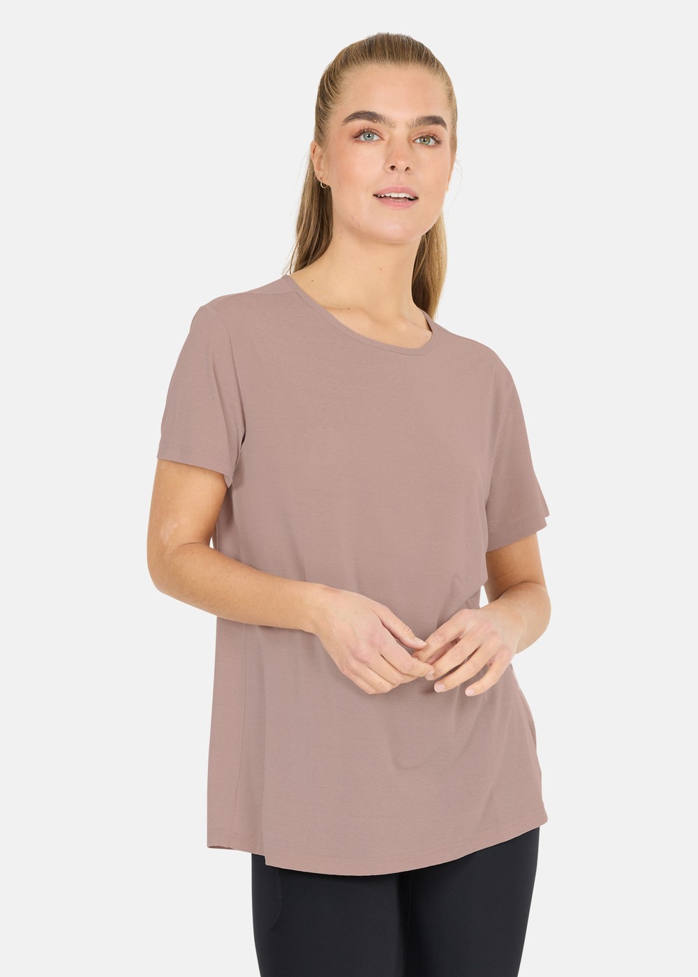 Lizzy W Slub S/S Tee, Sphinx, 38,  Löpar-T-Shirts