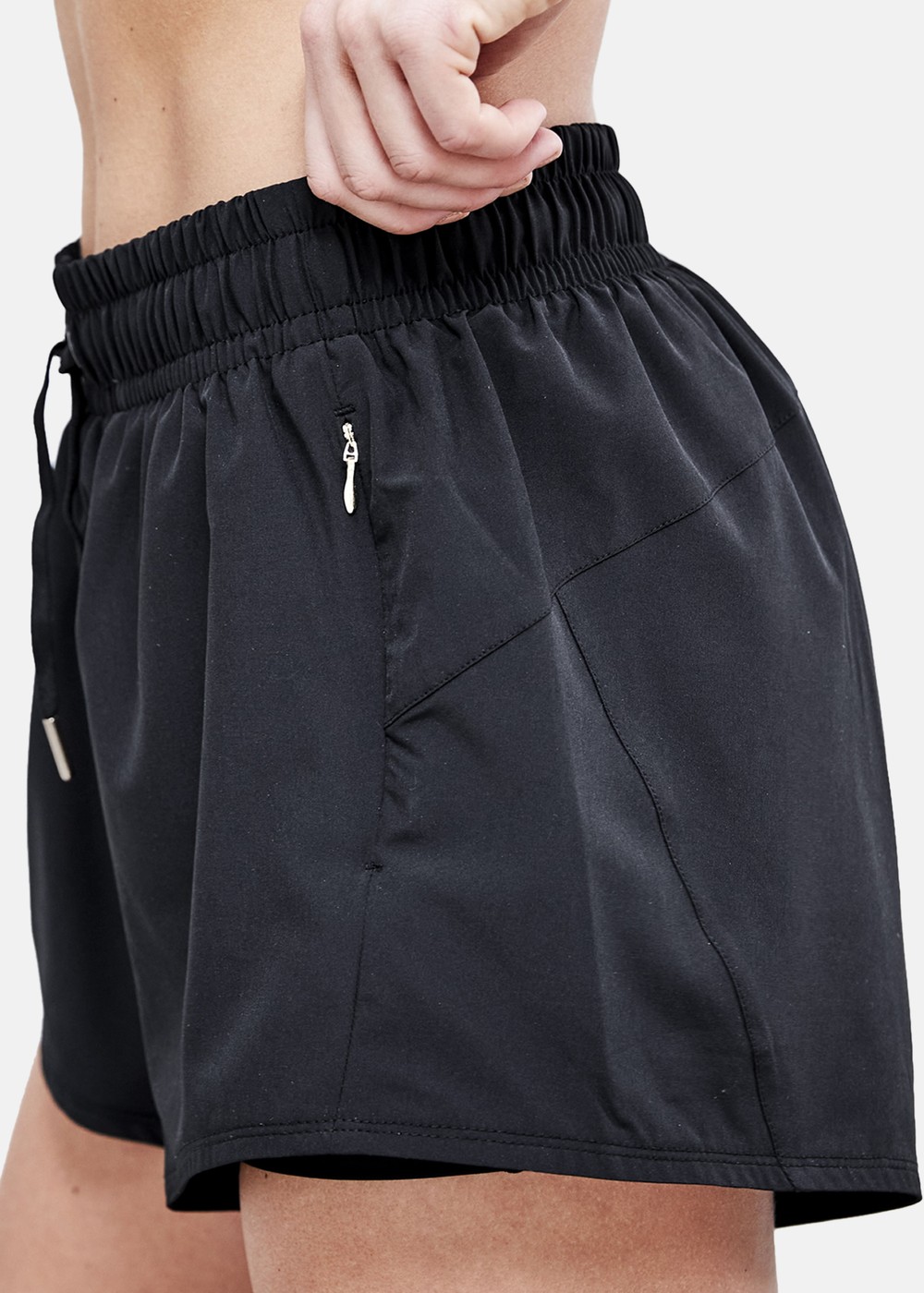 Timmie W 2-In-1 Shorts, Black, 34,  Korta Tights