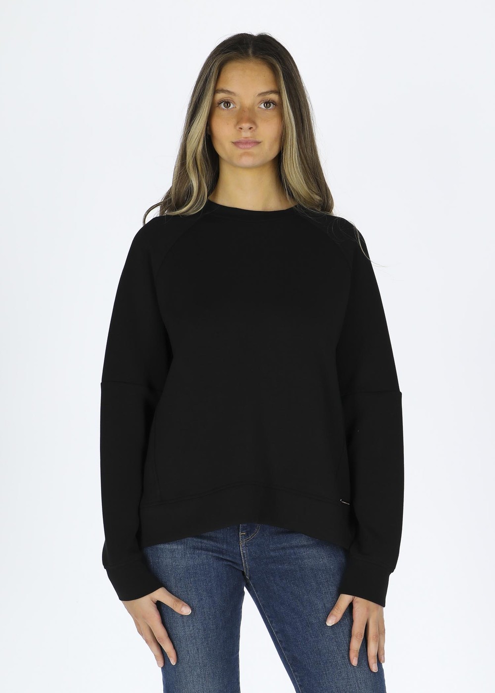 Jacey W Crew Neck, Black, 36,  Träningströjor