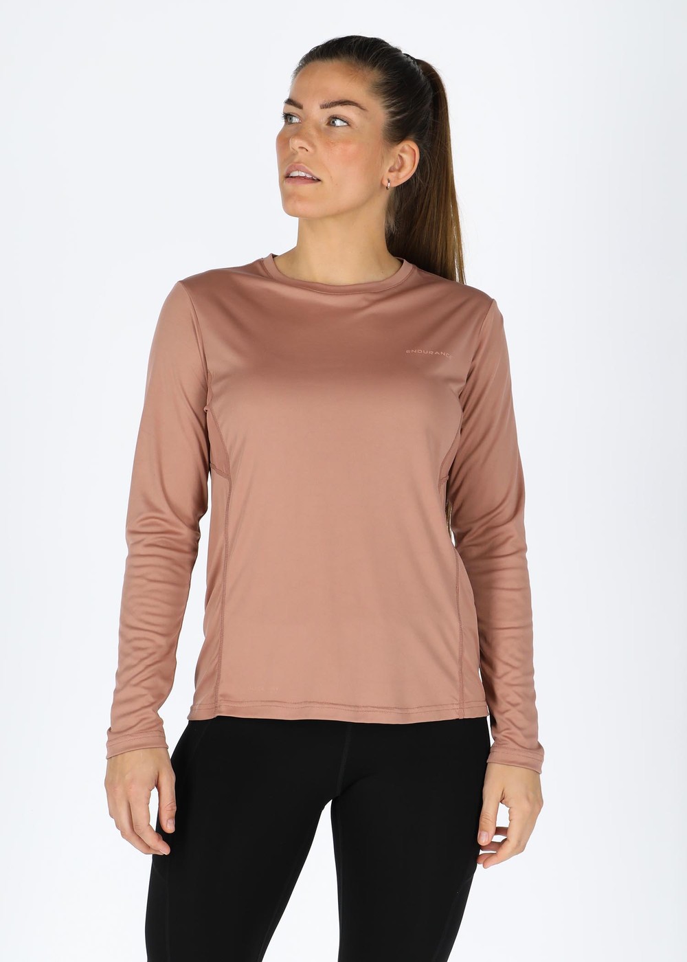 Milly W L-S Tee, Burlwood, 44,  Löparkläder