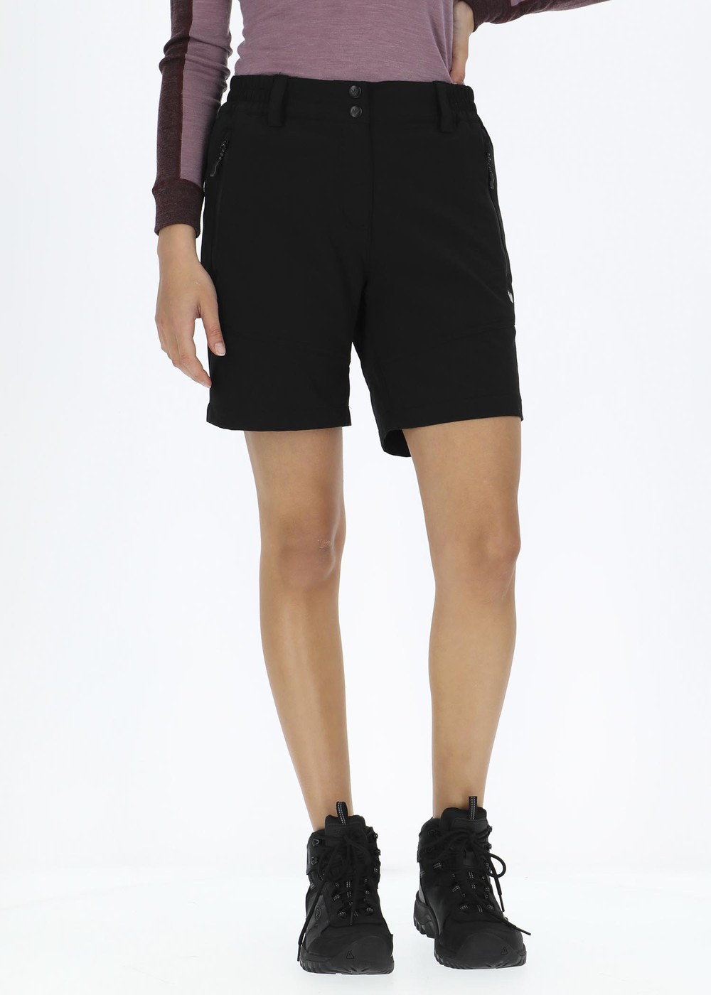 Lala W Outdoor Stretch Shorts, Black, 42,  Vandringsshorts