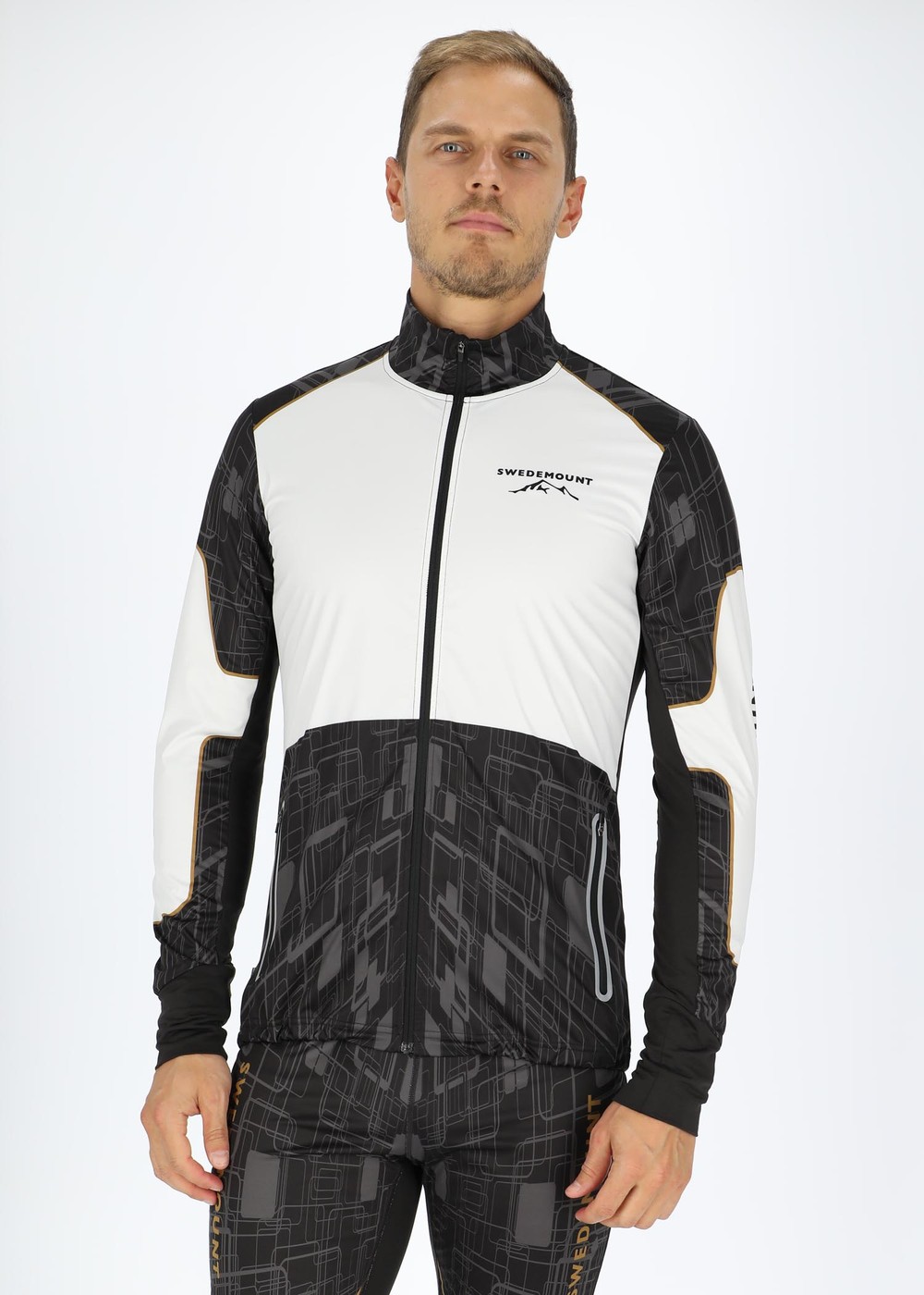 Race 3-Layer Jacket, White/Charcoal, M,  Längdskidjackor
