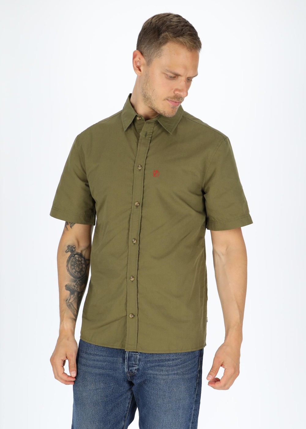 Övik Lite Shirt Ss M, Green, Xl,  Vandringsskjortor