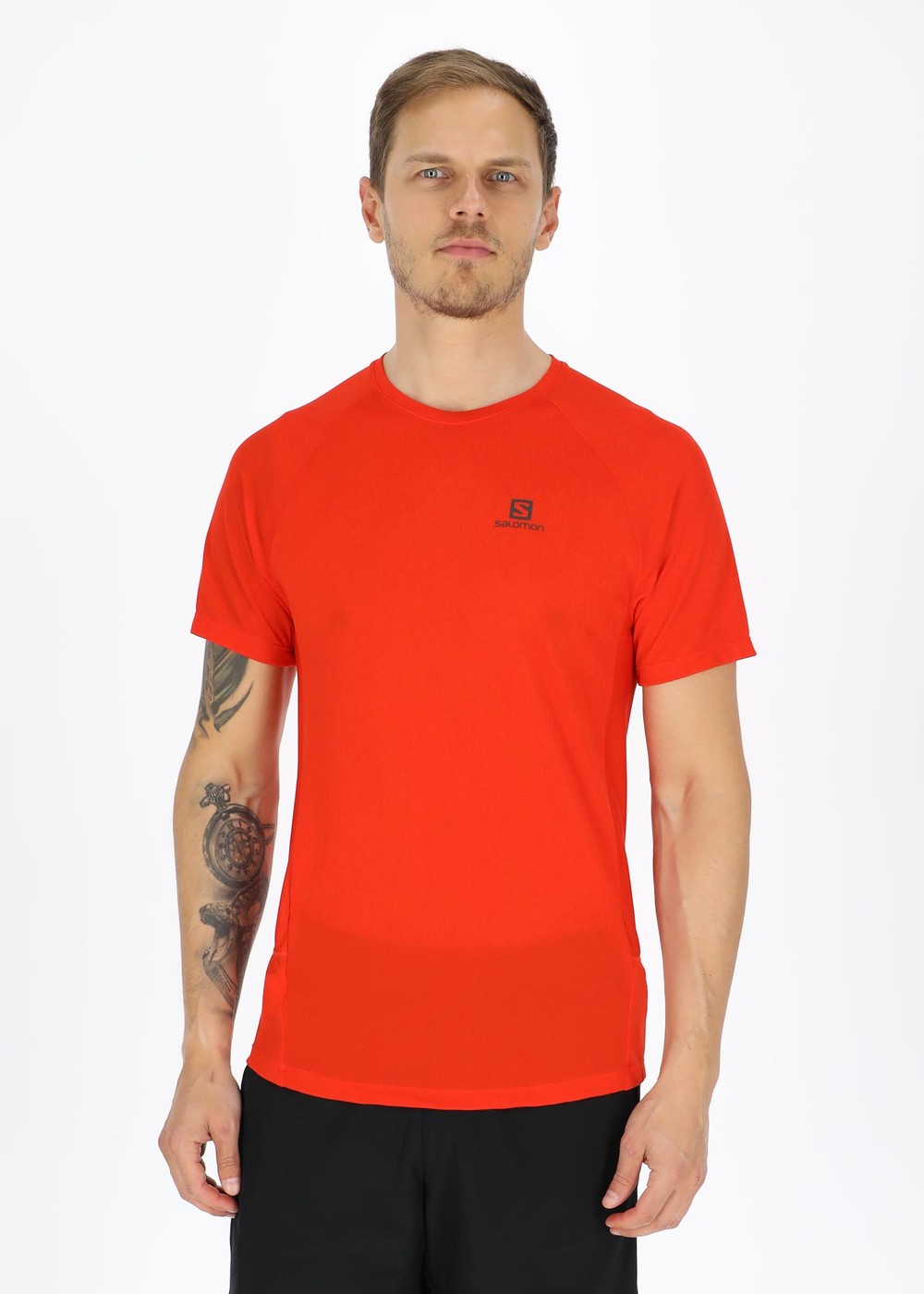 Cross Rebel Ss Tee M, Fiery Red/, S,  Löpar T-Shirts