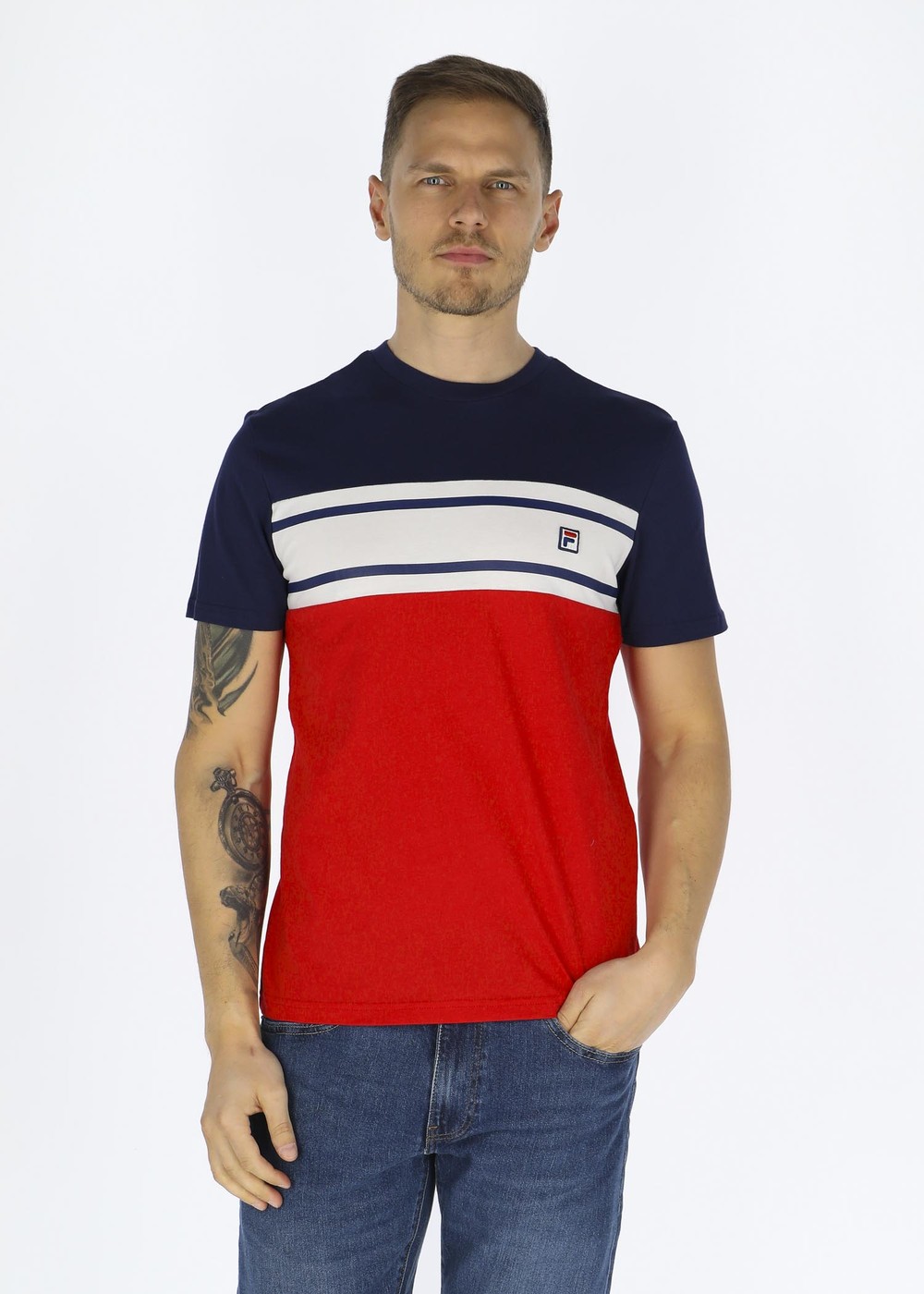 Boise Tee, True Red-Medieval Blue-Bright, Xs,  T-Shirts | Kläder//T-Shirts//Herr | Padelspecialisterna