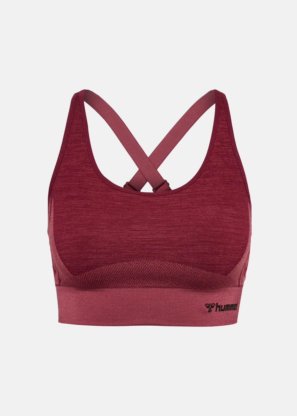 Hmlclea Seamless Sports Top, Cabernet/Apple Butter Melange, Xs,  Löparkläder