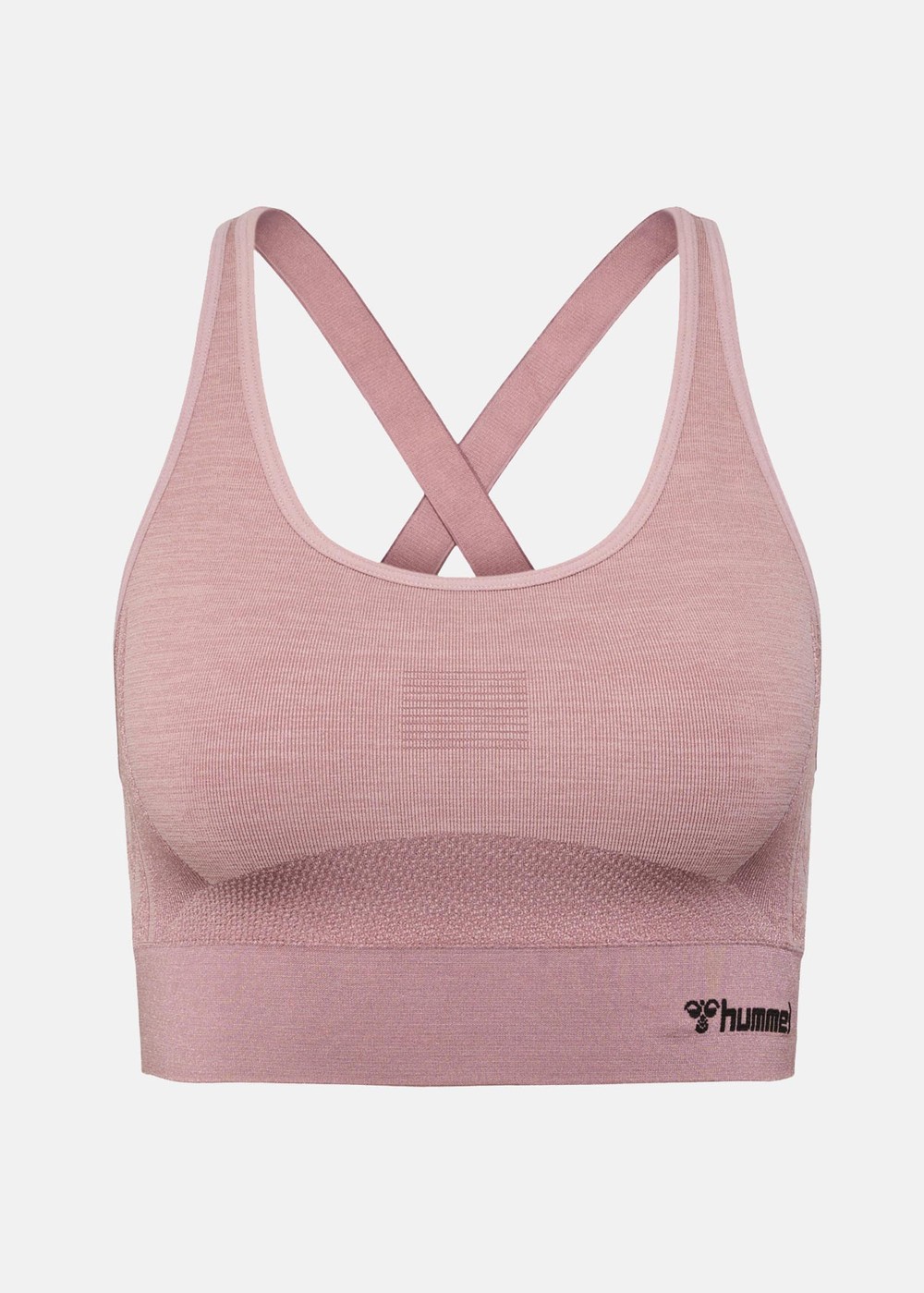 Hmlclea Seamless Sports Top, Woodrose/Rose Taupe Melange, Xs,  Löparkläder