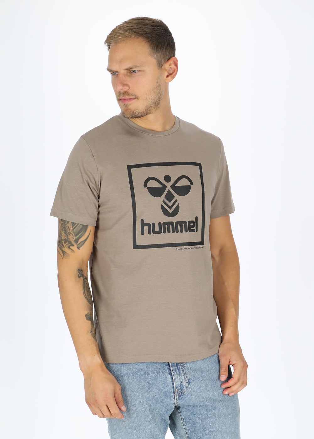 Hmlisam 2.0 T-Shirt, Driftwood, M,  T-Shirts