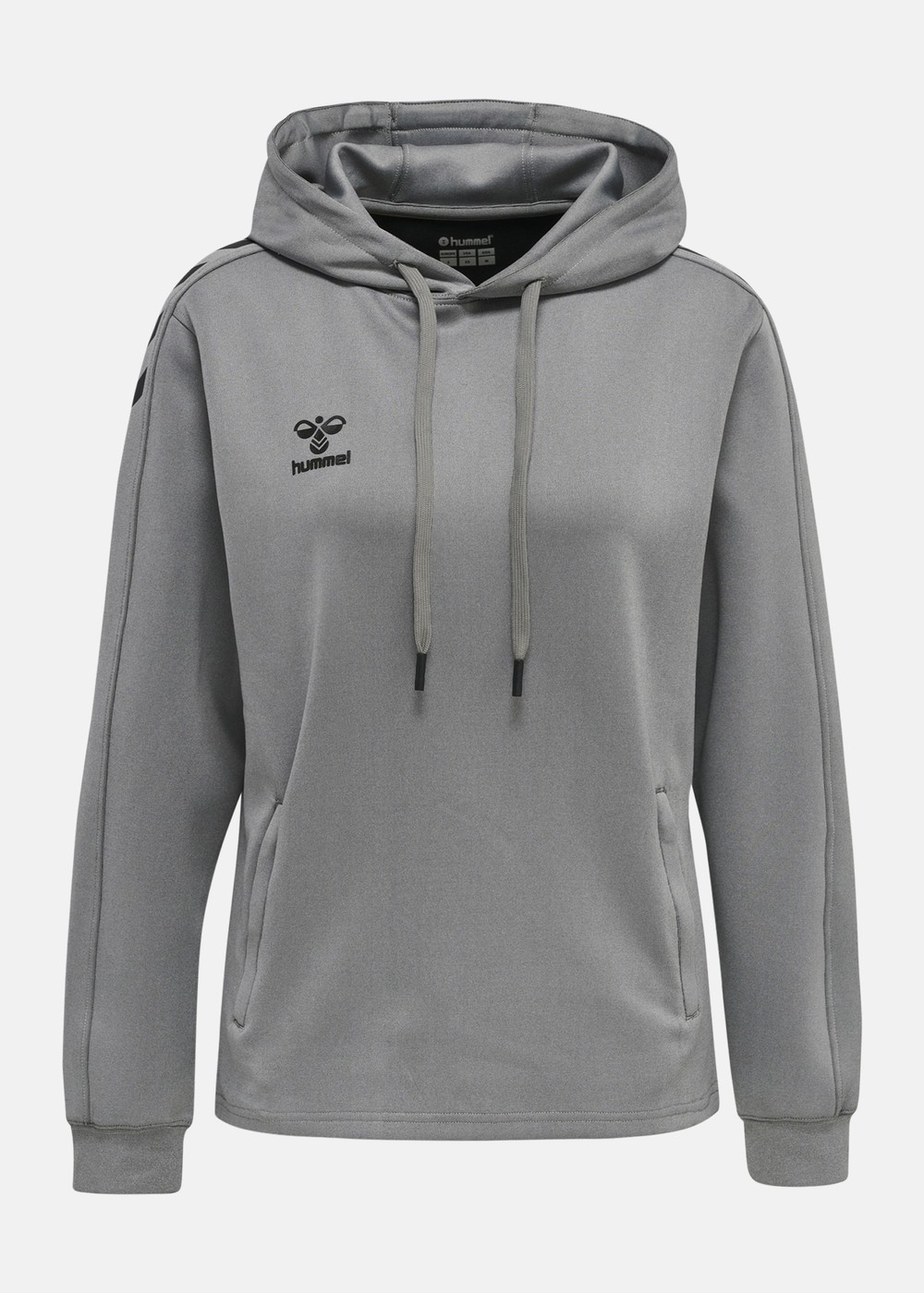 hmlCORE XK Poly Sweat Hoodie, hettegenser dame GREY MELANGE
