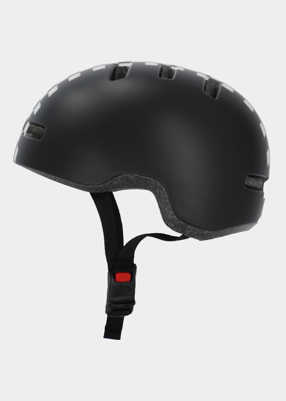 Lil Ripper, Mat Black/White Checkers, No Size,  Cykelhjälmar