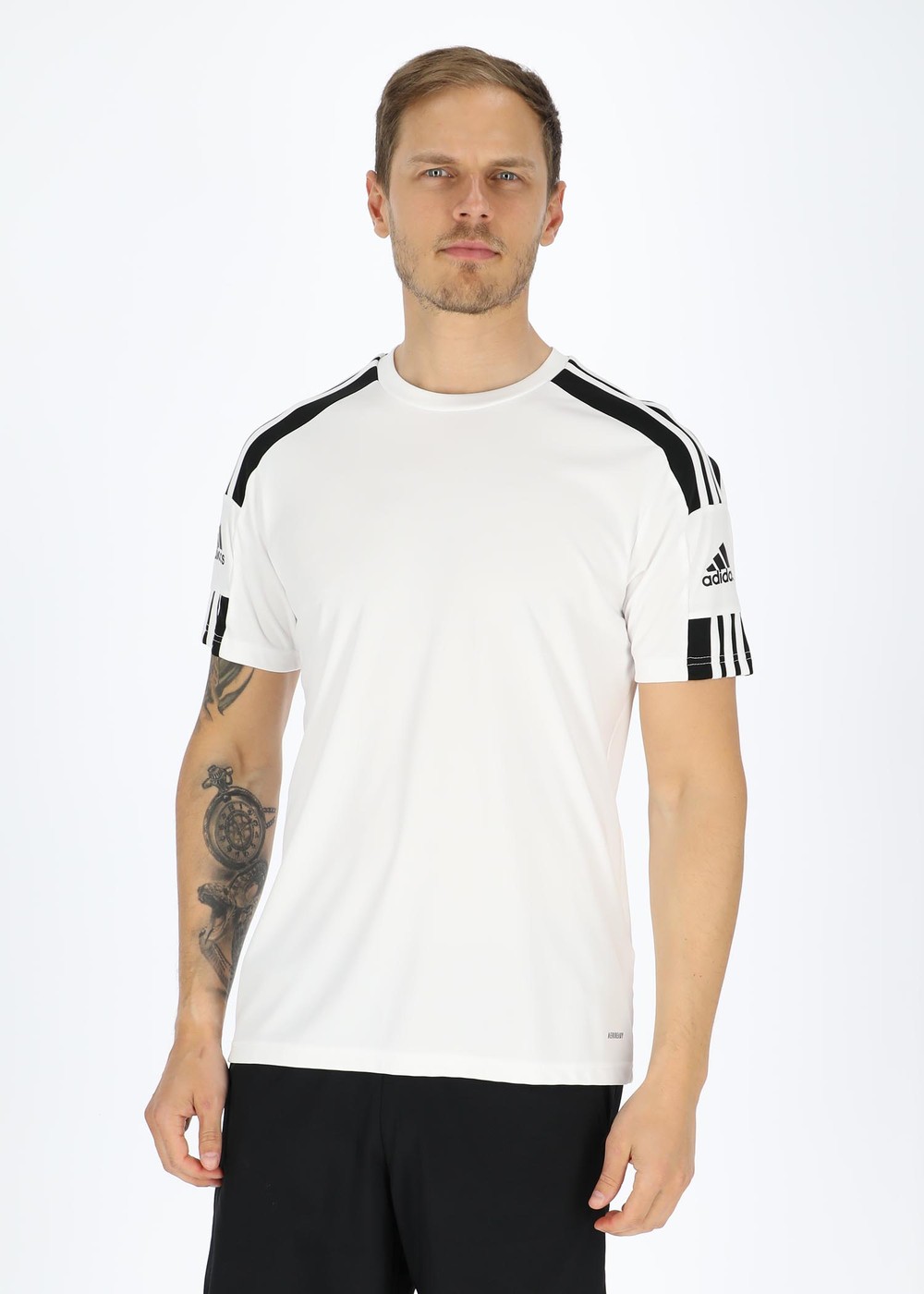 Squad 21 Jsy Ss, White/Black, Xs,  Tränings-T-Shirts