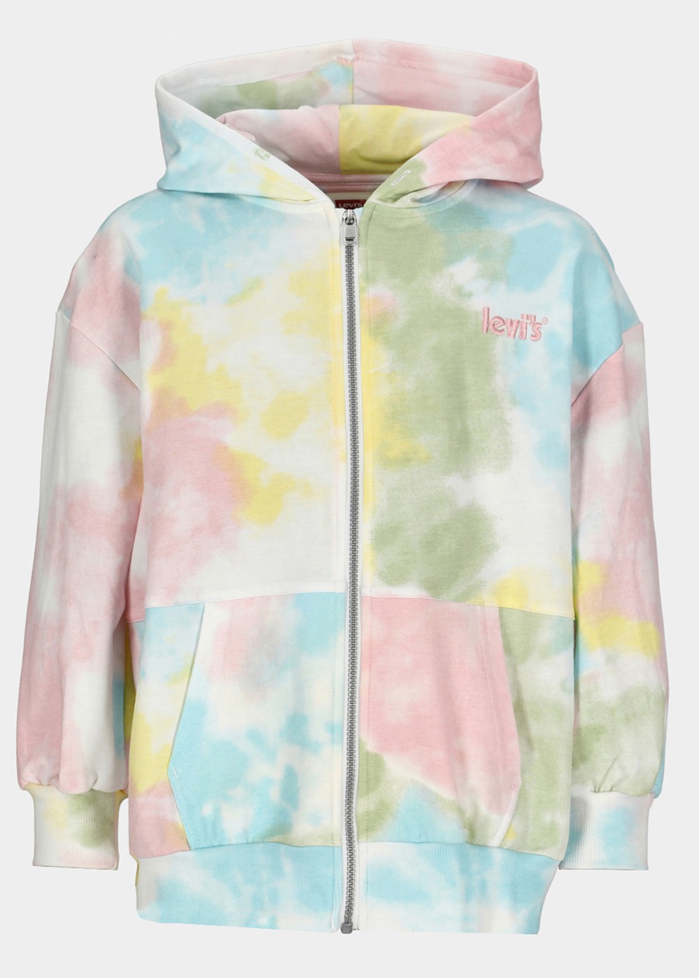 Oversized Zip Up Hoodie, Sunny Tie Dye, 6,  Hoodies