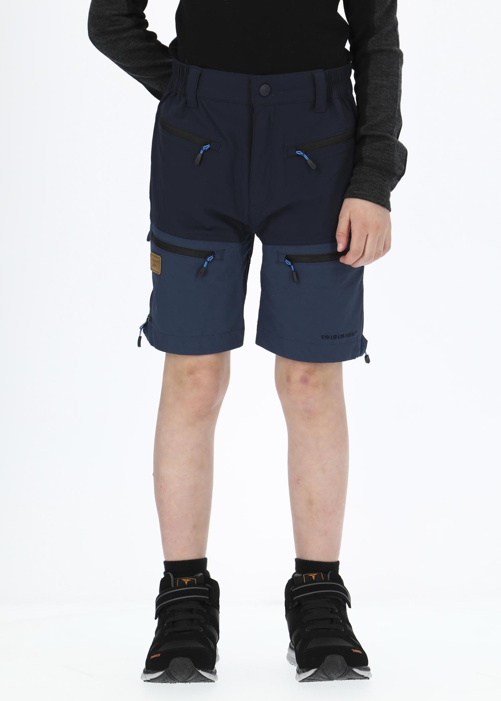Lofoten Stretch Shorts Jr, Dk. Navy/Denim Blue, 130,  Vandringsshorts Lofoten Stretch Shorts Jr, Dk. Navy/Denim Blue, 130,  Vandringsshorts