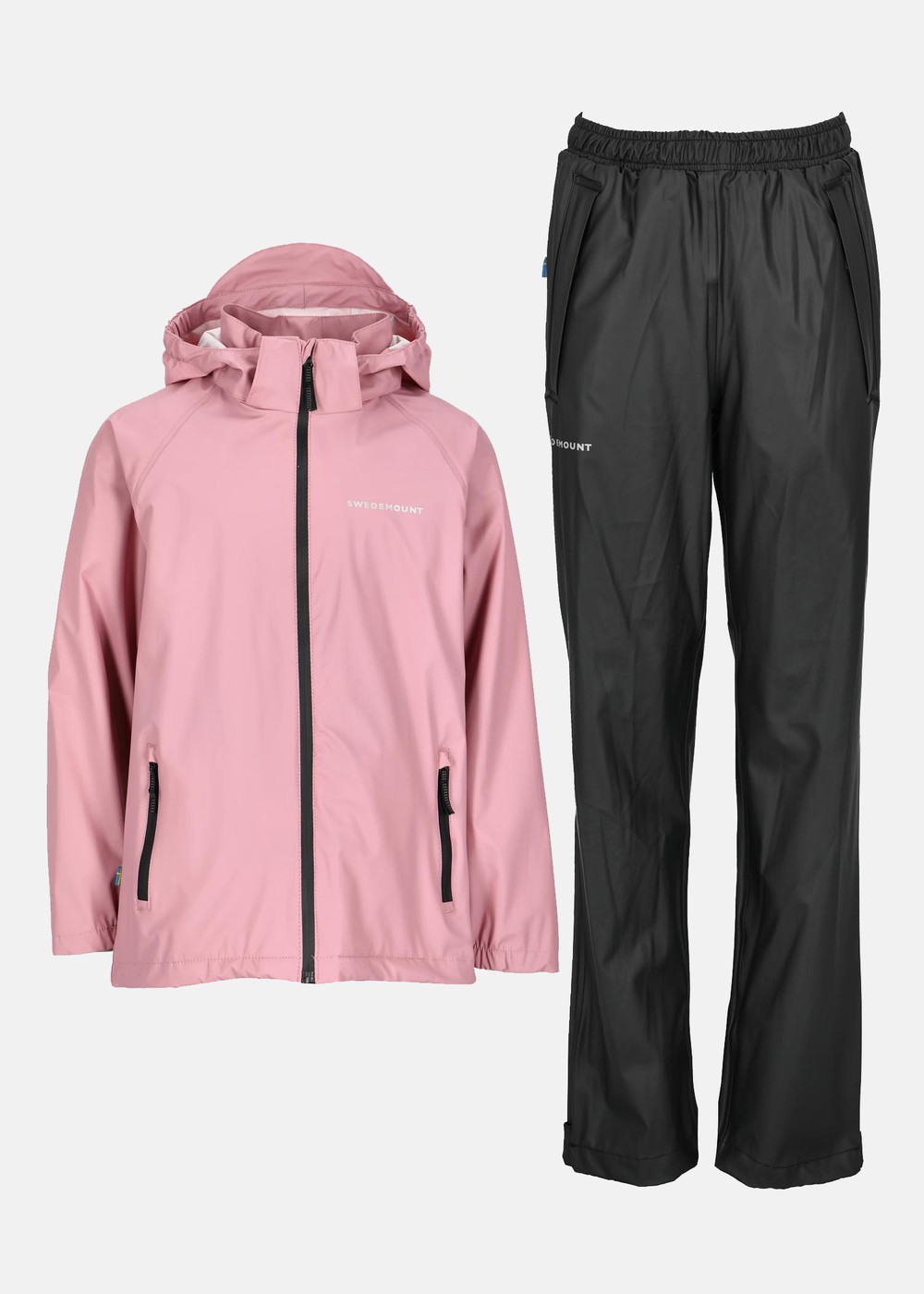 Koster Rain Set Jr, Dusty Rose/Black, 170,  Set Regnjackor + Byxor Koster Rain Set Jr, Dusty Rose/Black, 170,  Set Regnjackor + Byxor