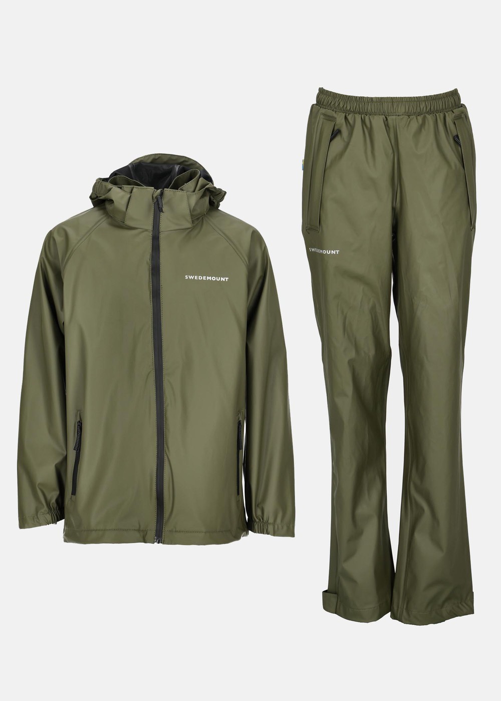 Koster Rain Set Jr, Olive/Olive, 160,  Set Regnjackor + Byxor