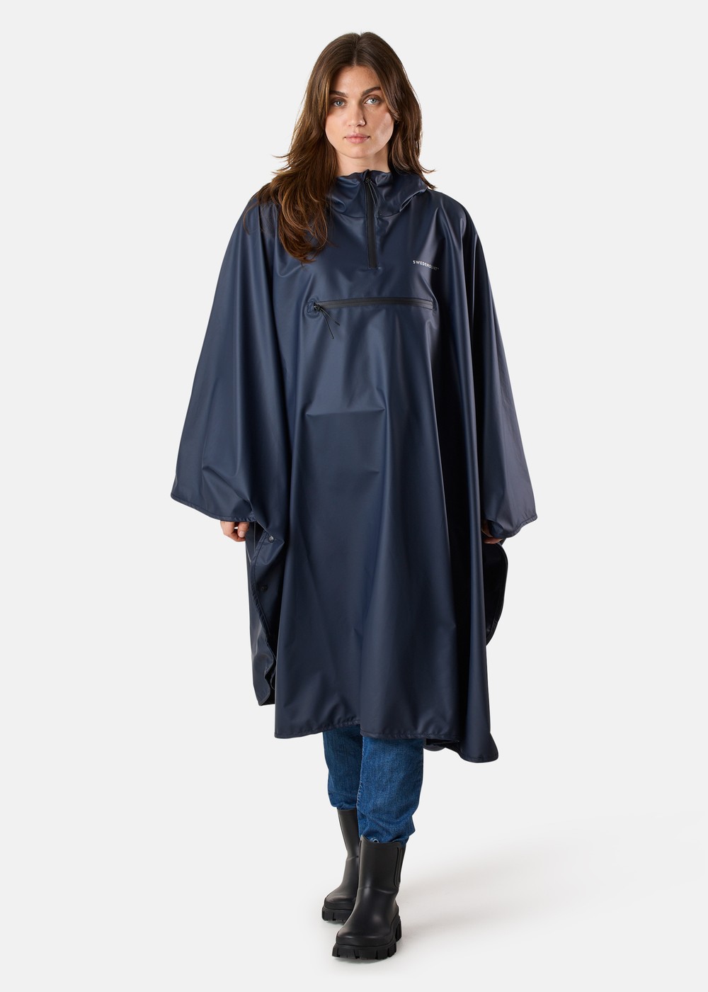 Koster Rain Poncho, Navy, Onesize,  Regnjackor