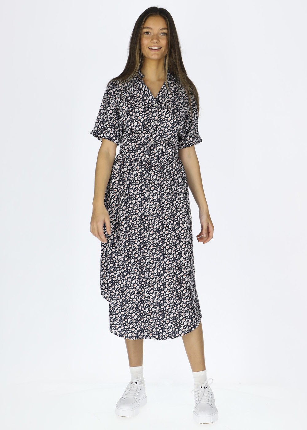 Sankt Claud Long Dress W, Navy Flower, 42,  Bästsäljare