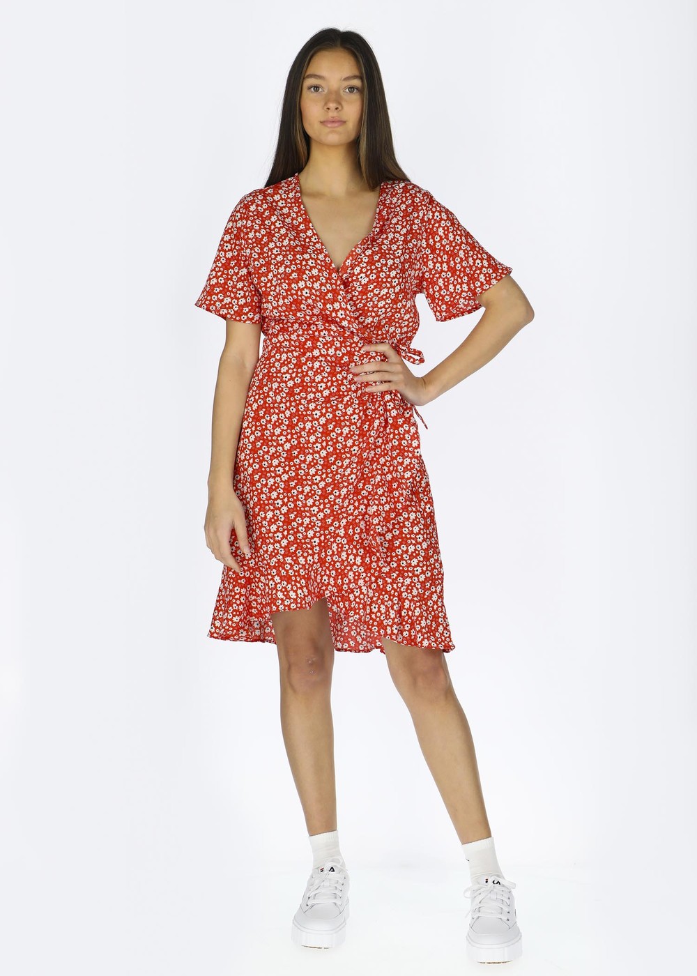 Sankt Claud Short Dress W, Red Flower, 44,  Bästsäljare
