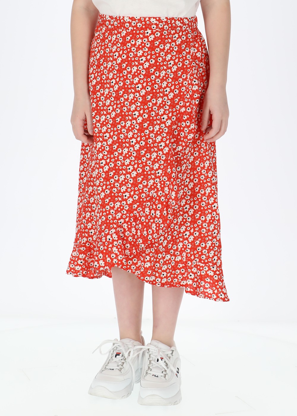 Sankt Claud Long Skirt Jr, Red Flower, 120,  Klänningar Sankt Claud Long Skirt Jr, Red Flower, 120,  Klänningar