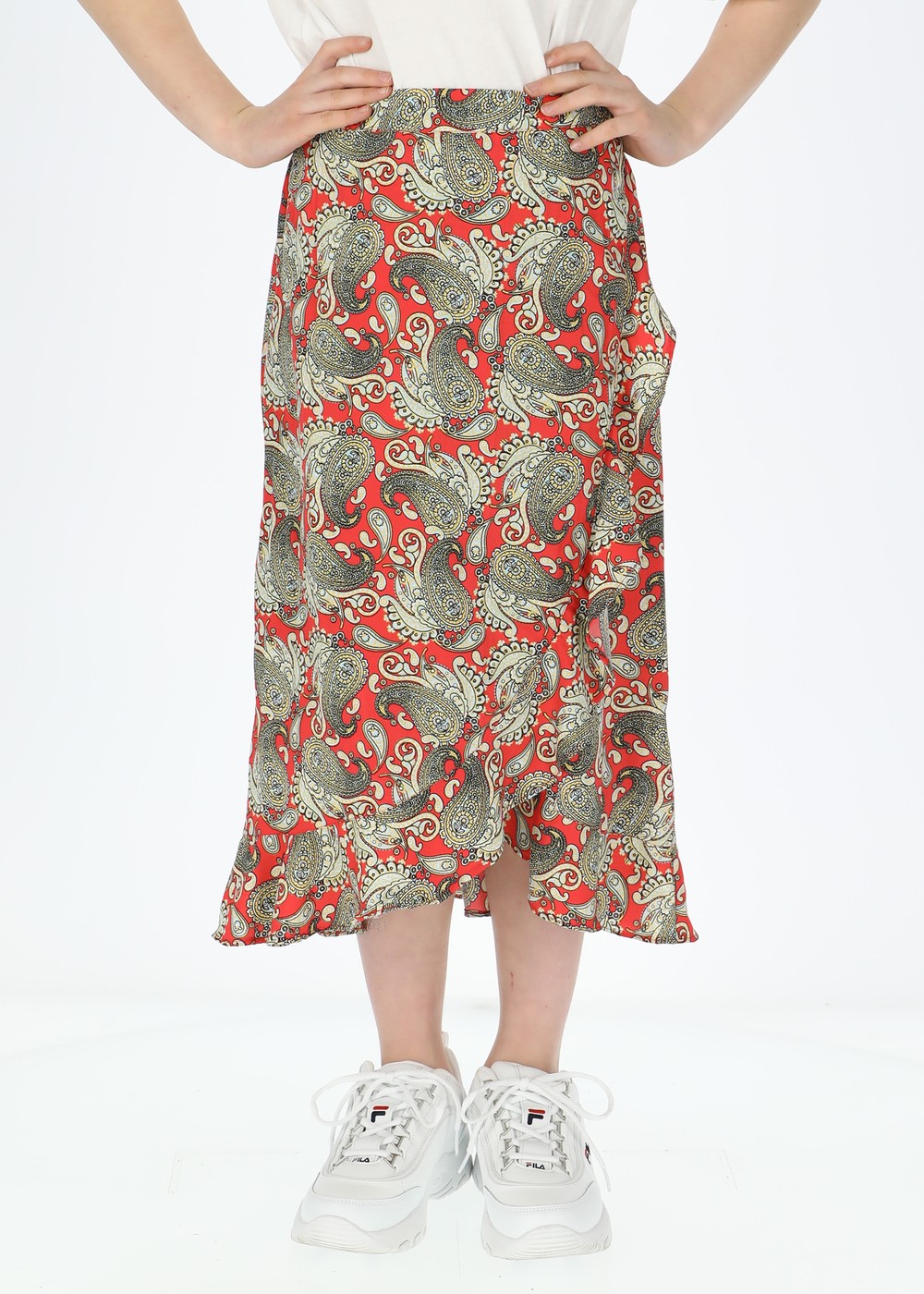 Sankt Claud Long Skirt Jr, Paisley Raspberry, 160,  Klänningar Sankt Claud Long Skirt Jr, Paisley Raspberry, 160,  Klänningar