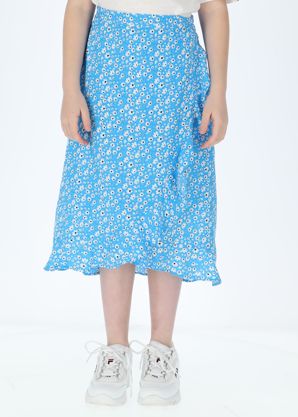 Sankt Claud Long Skirt Jr, Blue Flower, 150,  Klänningar Sankt Claud Long Skirt Jr, Blue Flower, 150,  Klänningar
