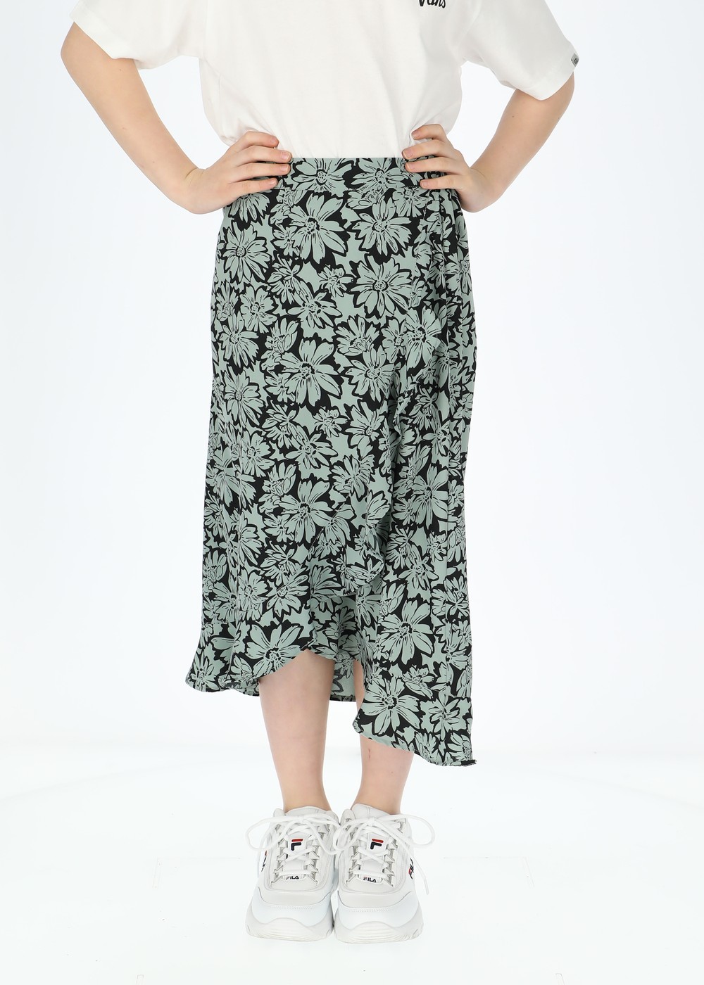 Sankt Claud Long Skirt Jr, Daisey Flower Green, 170,  Klänningar