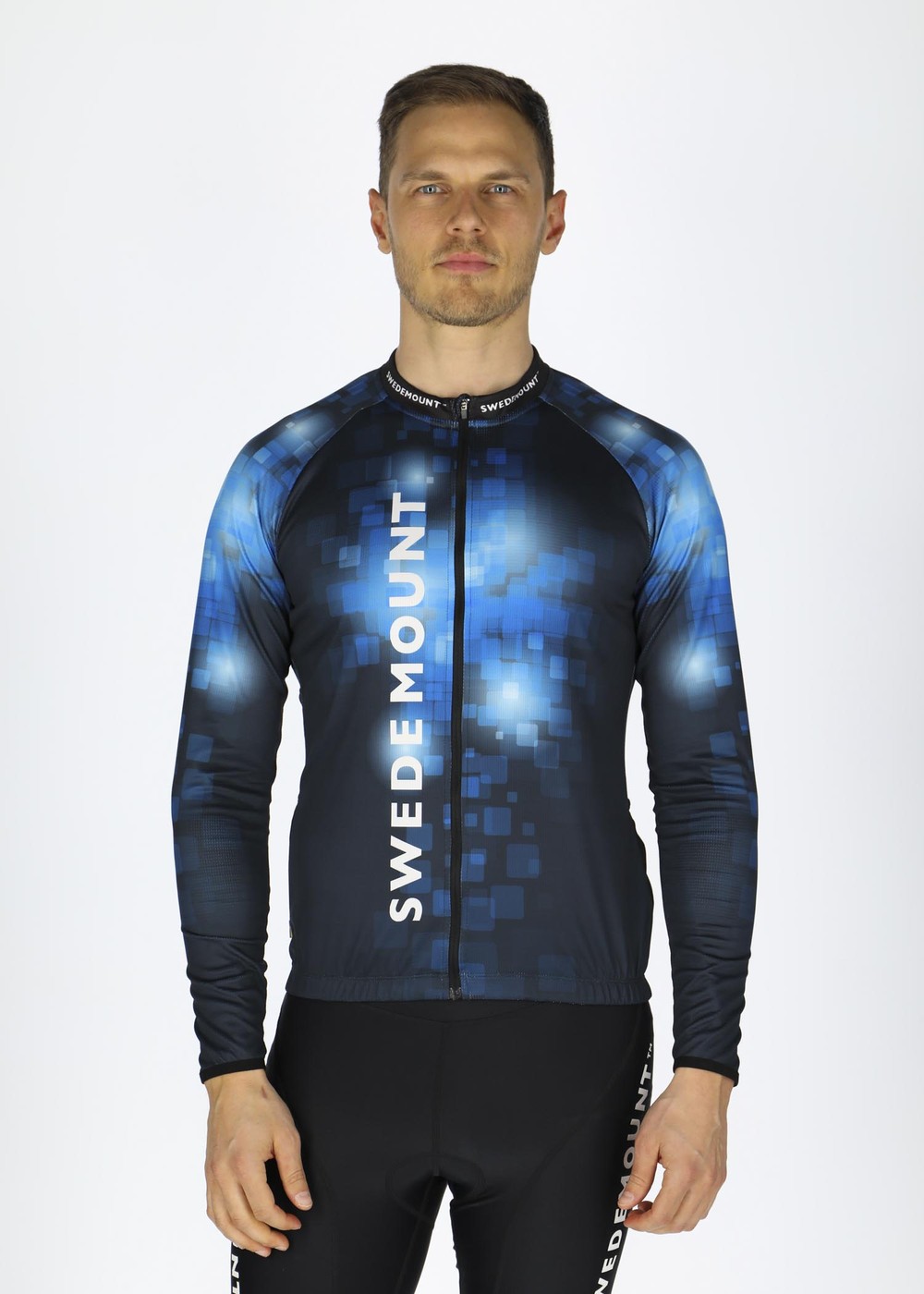 Performance Bike L/S Tee, Black/Blue, 3xl,  Cykeltröja Lång Ärm