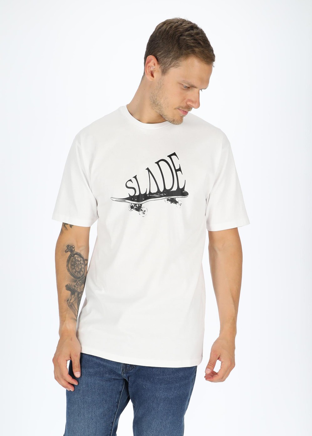 Board Tee, White, L,  T-Shirts