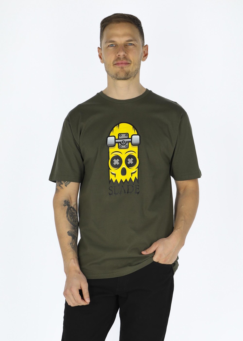 Halfboard Tee, Olive, L,  T-Shirts