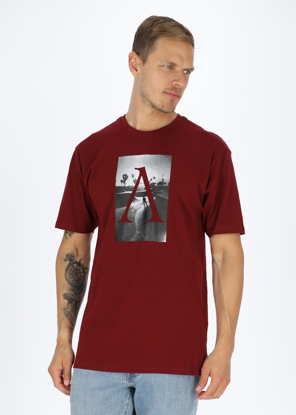 Park Tee, Burgundy, 4xl,  T-Shirts