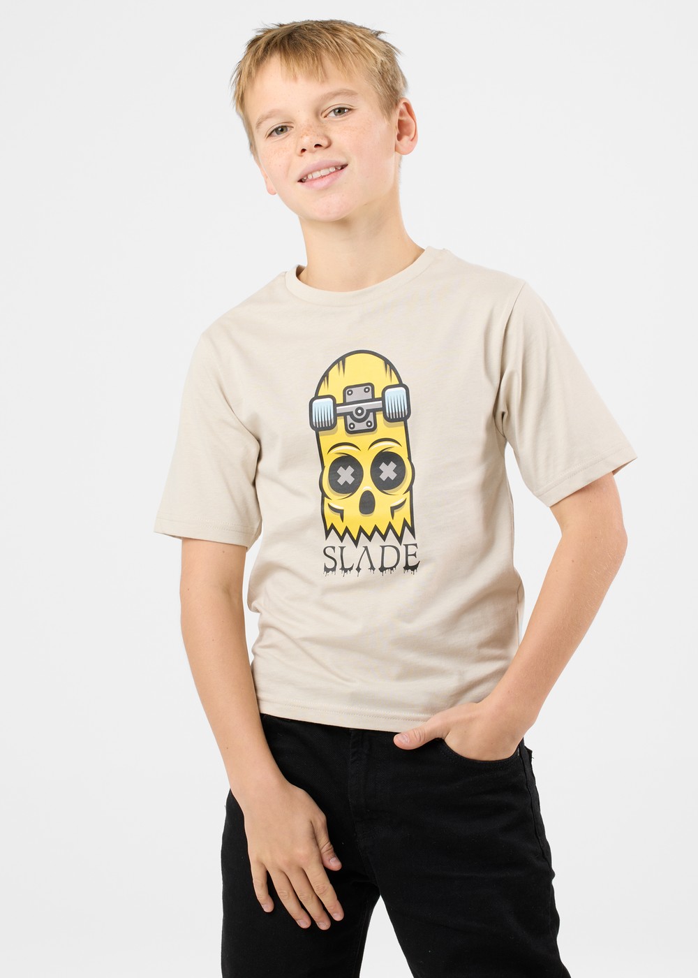 Halfboard Tee Jr, Khaki, 170,  T-Shirts Halfboard Tee Jr, Khaki, 170,  T-Shirts