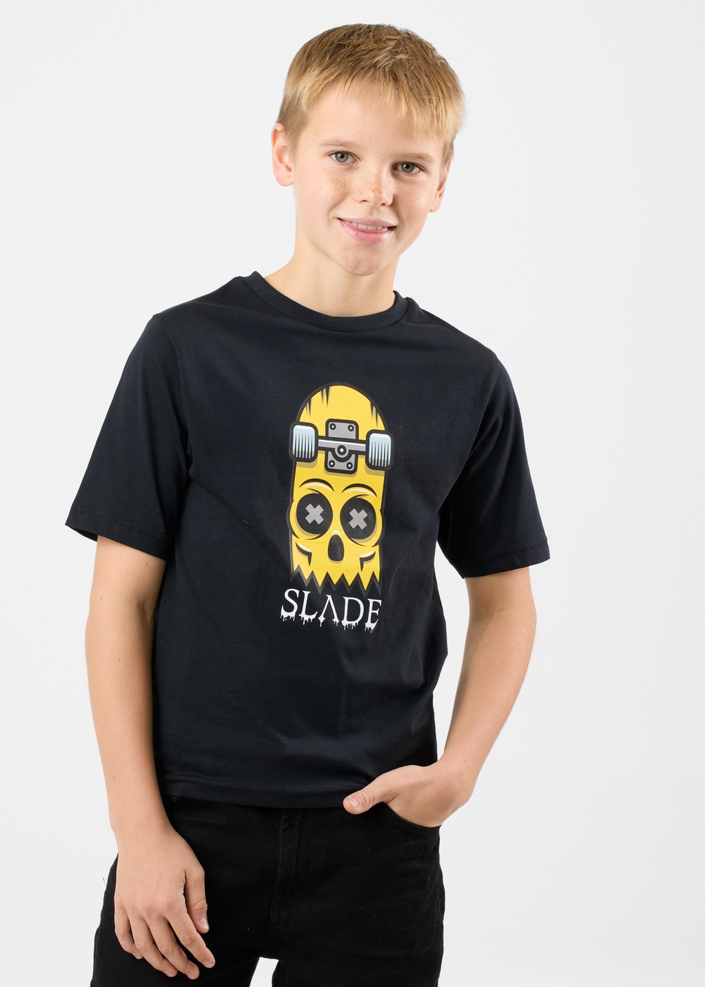 Halfboard Tee Jr, Black, 160,  T-Shirts