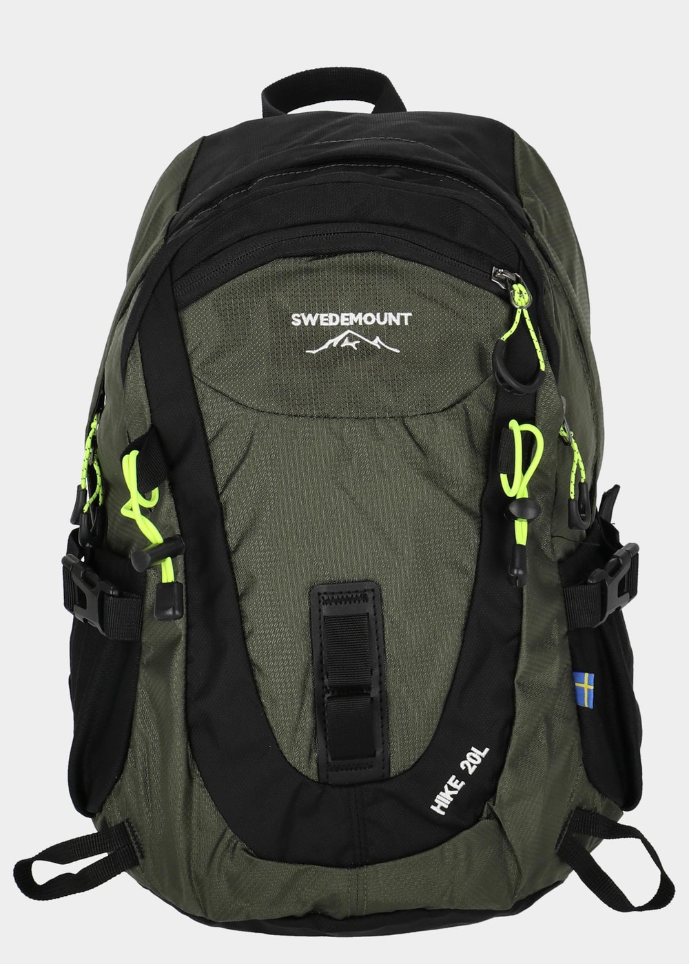 Hike Backpack 20 L, Olive/Neon, Onesize,  Vandringsryggsäckar