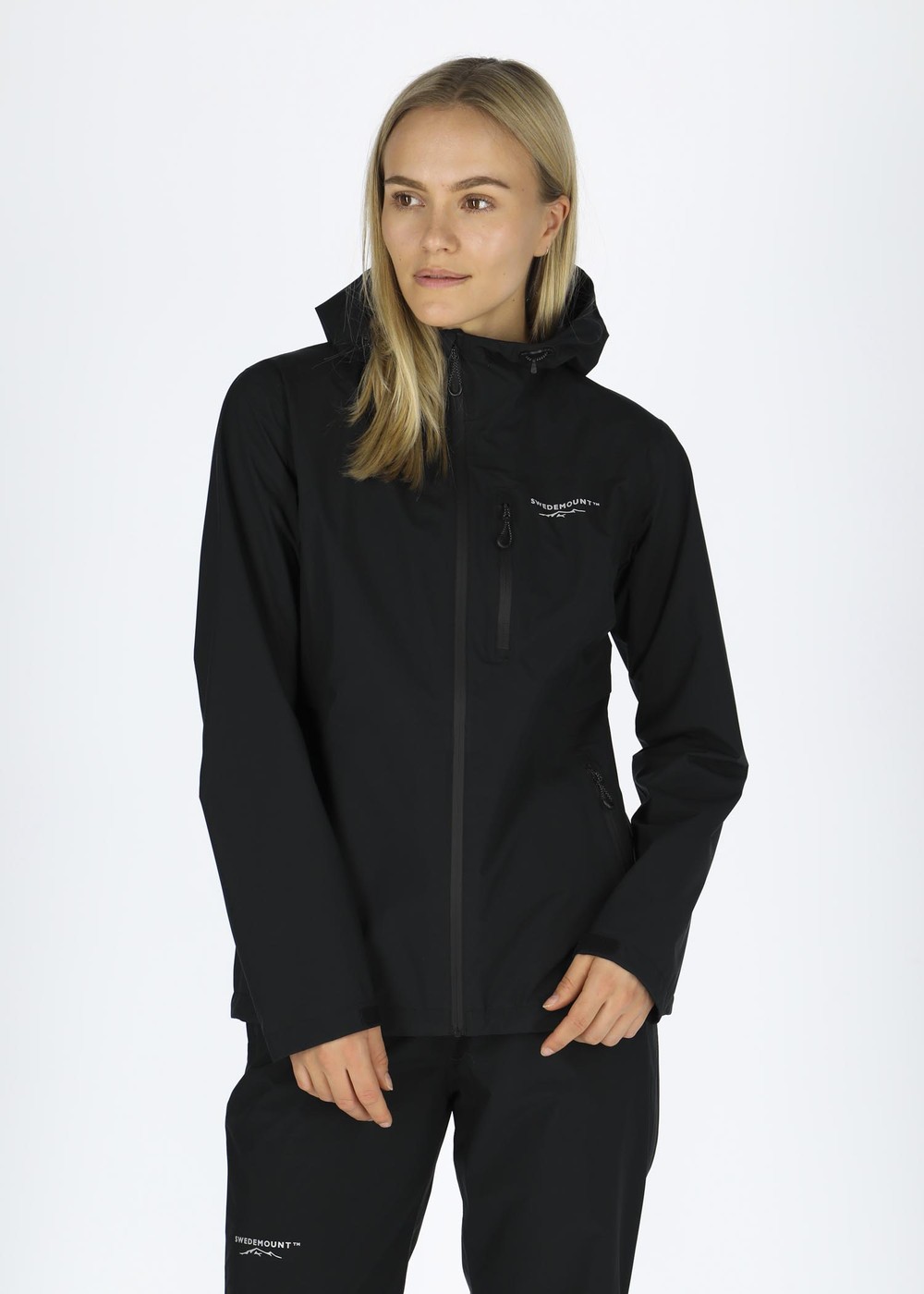 Abisko Shell Rain Jacket W, Black, 46,  Skaljackor