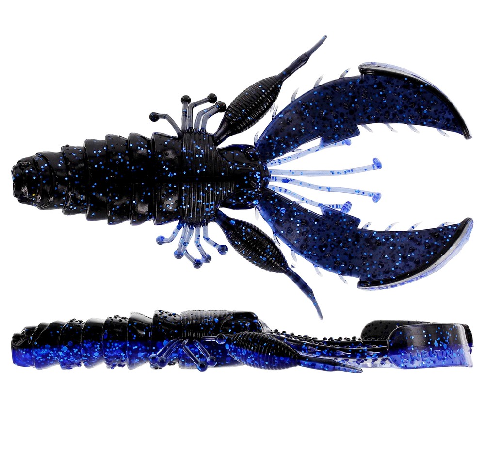 Crecraw Creaturebait, Black/Blue, 6.5,  Jiggar Crecraw Creaturebait, Black/Blue, 6.5,  Jiggar