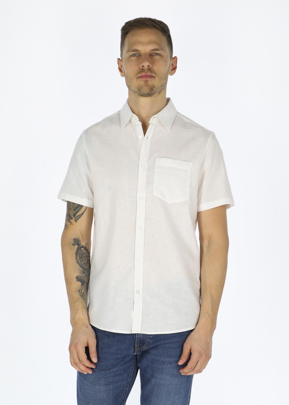 Sailor Shirt Short Sleeve, Off White, Xl,  Kortärmade Skjortor Sailor Shirt Short Sleeve, Off White, Xl,  Kortärmade Skjortor