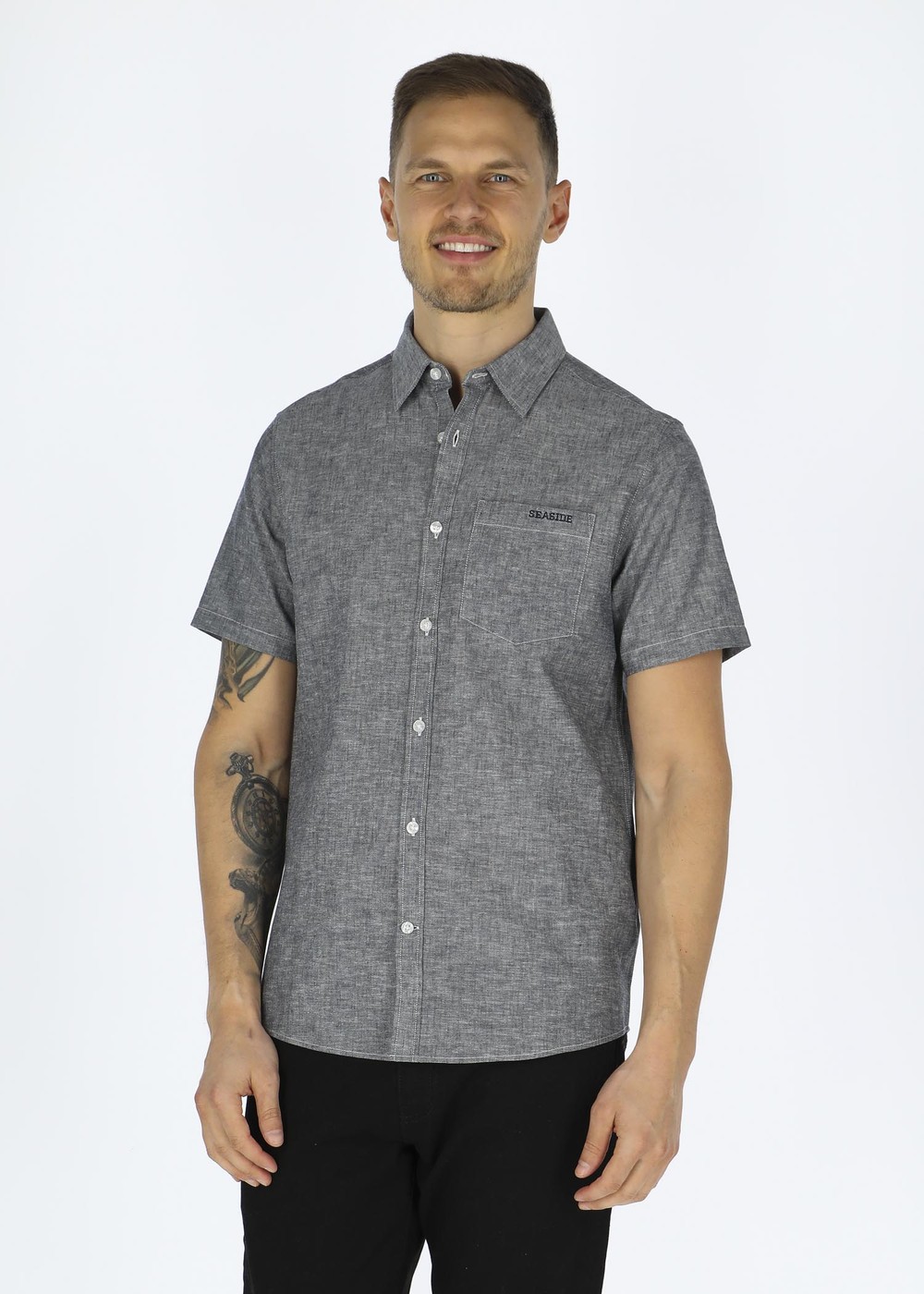 Sailor Shirt Short Sleeve, Navy, 3xl,  Kortärmade Skjortor Sailor Shirt Short Sleeve, Navy, 3xl,  Kortärmade Skjortor