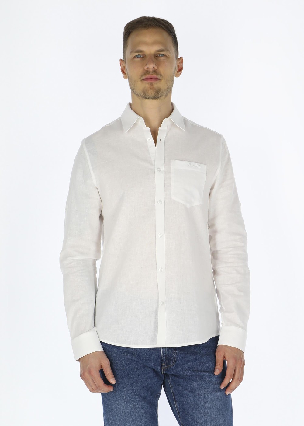 Sailor Shirt Long Sleeve, Off White, 2xl,  Långärmade Skjortor