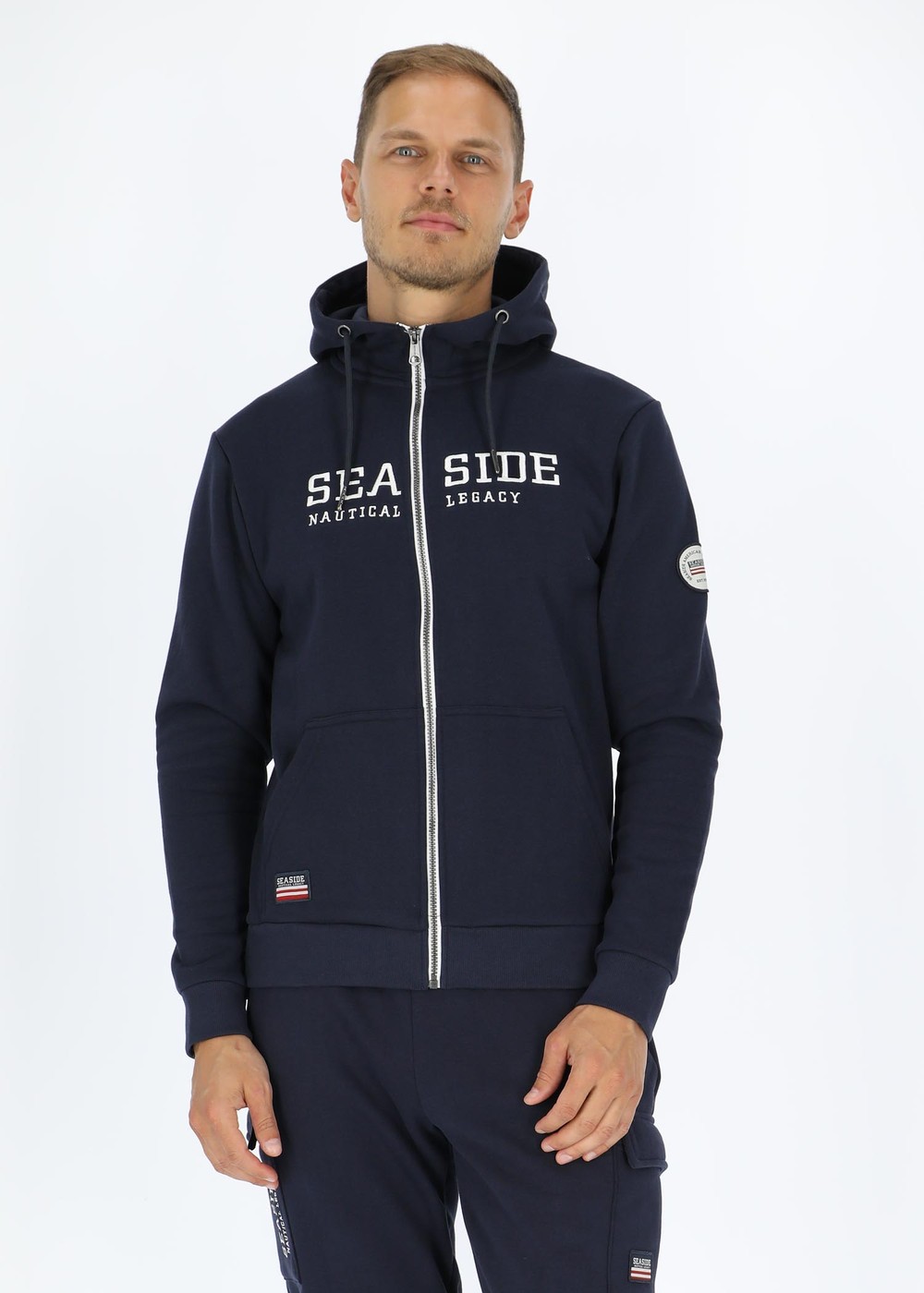 Nautical Zip Hood, Navy, 4xl,  Hoodies Nautical Zip Hood, Navy, 4xl,  Hoodies