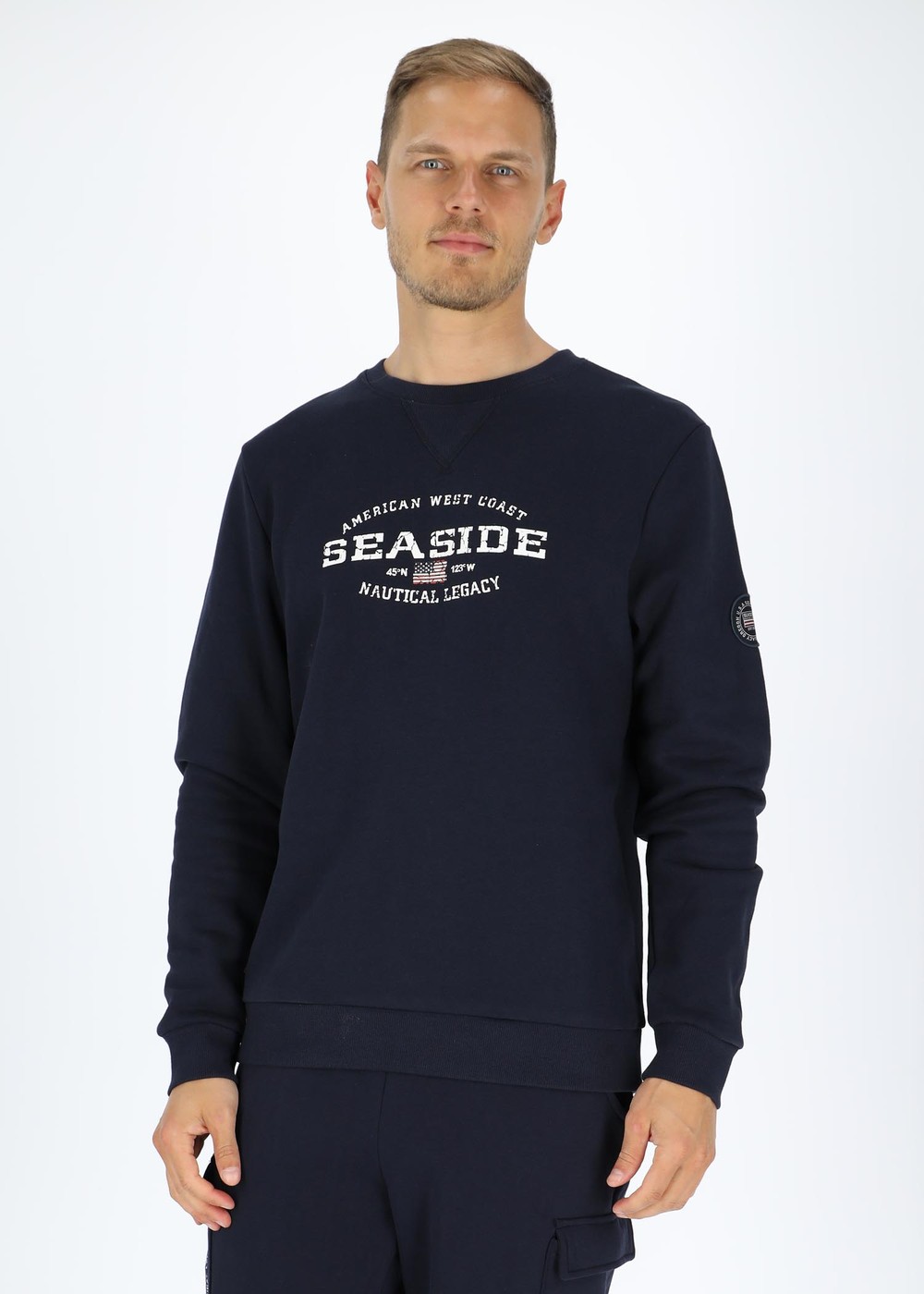 Nautical Crewneck, Navy, Xl,  Sweatshirts Nautical Crewneck, Navy, Xl,  Sweatshirts