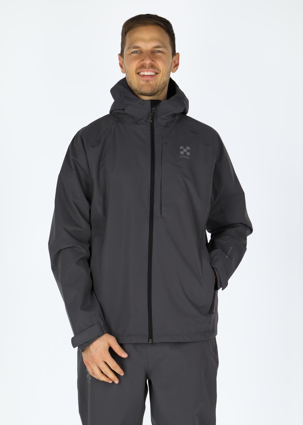 Rain Shell Jacket, Charcoal, L,  Vårjackor